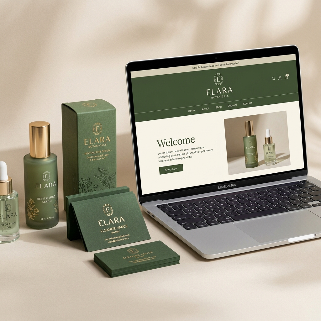 Bộ nhận diện và website cho sản phẩm mới